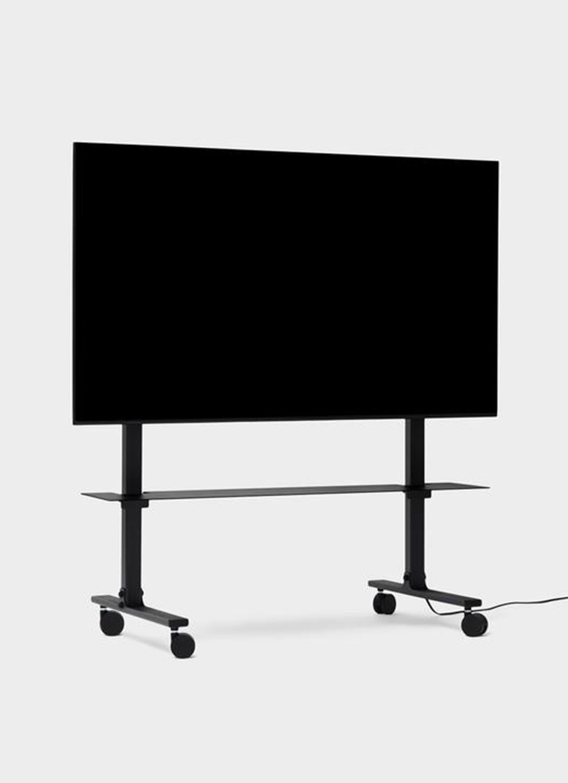 Pedestal Pipe plank voor TV standaard 99 cm - voorkant 2 zwart