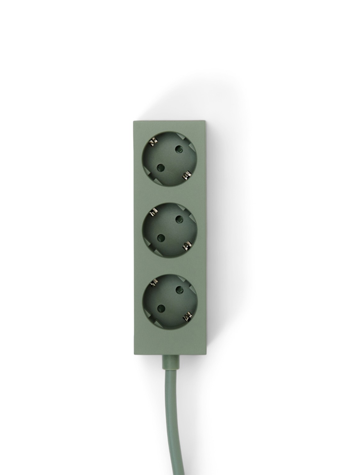 Pedestal Power Bar stekkerdoos 5 meter - detail mosgroen
