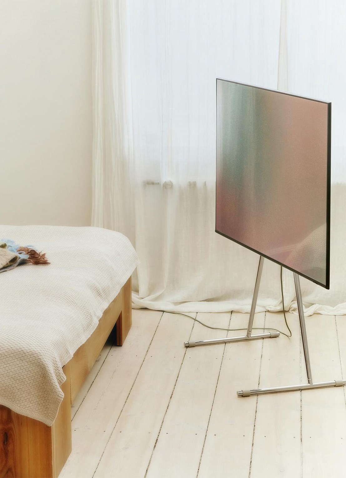 Pedestal Viva TV standaard 102 cm - voorkant 5 metallic