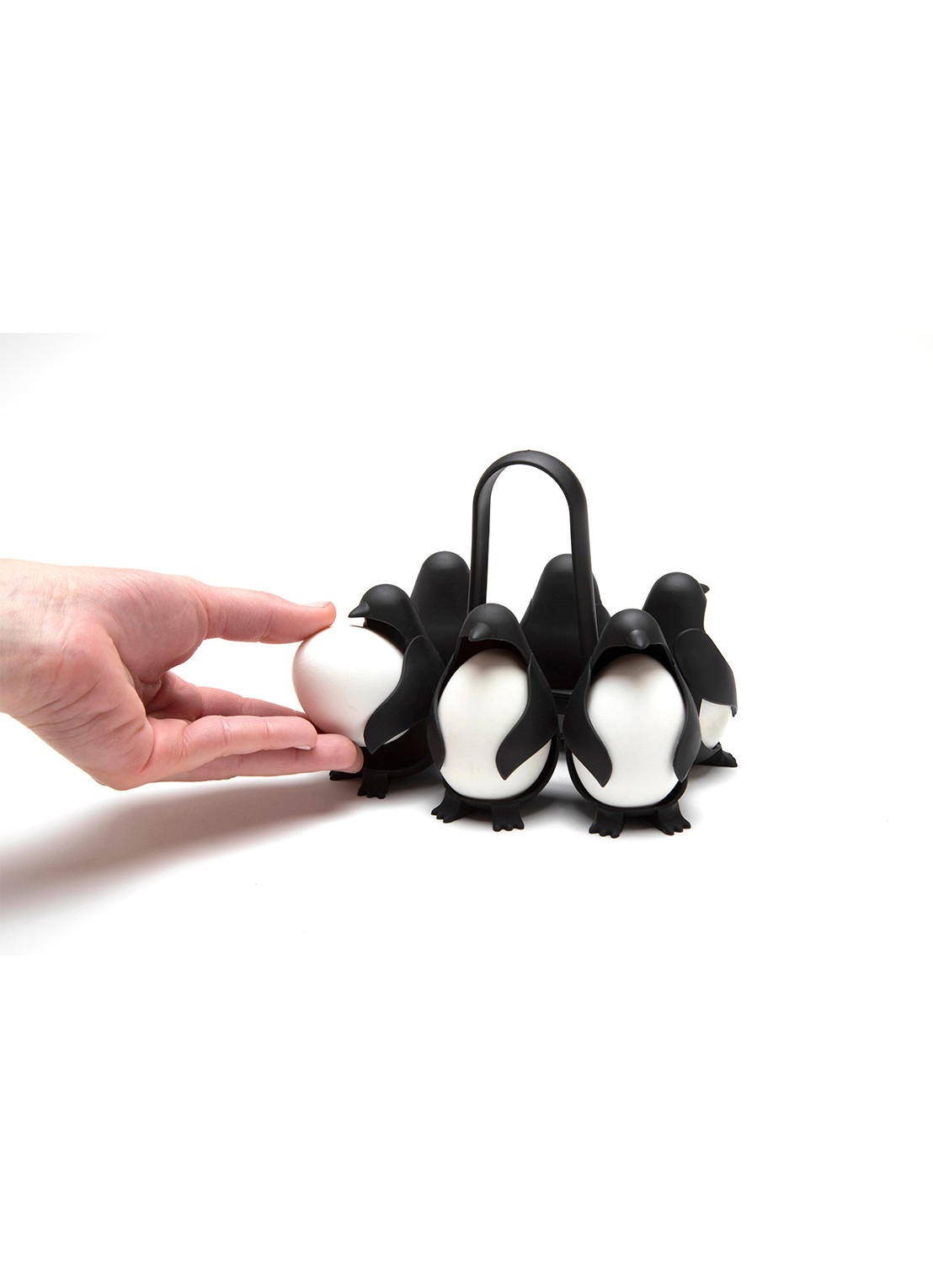 Peleg Design Egguins eierhouder  - voorkant zwart