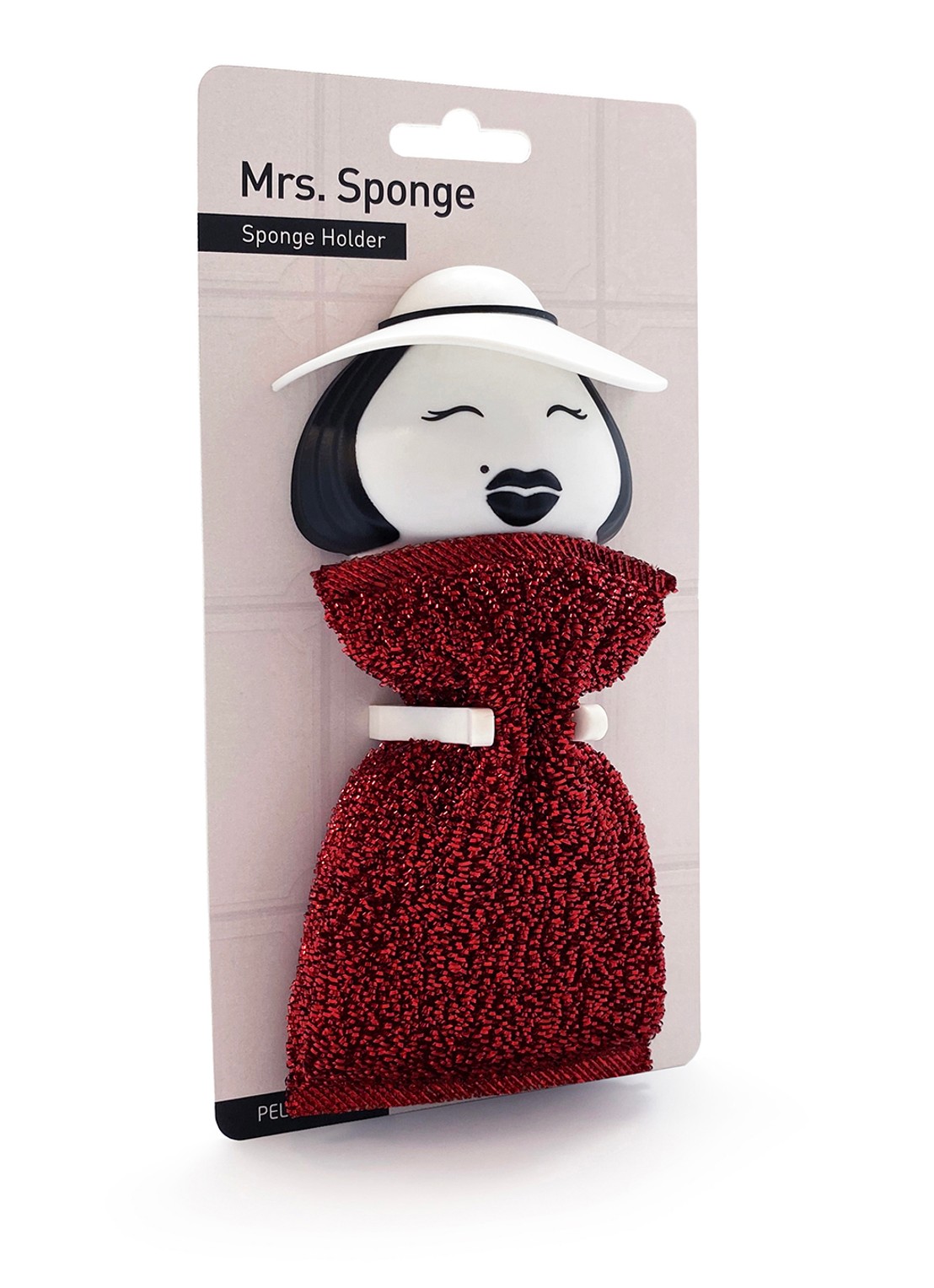 Peleg Design Mrs. Sponge sponshouder  - achterkant 3 wit