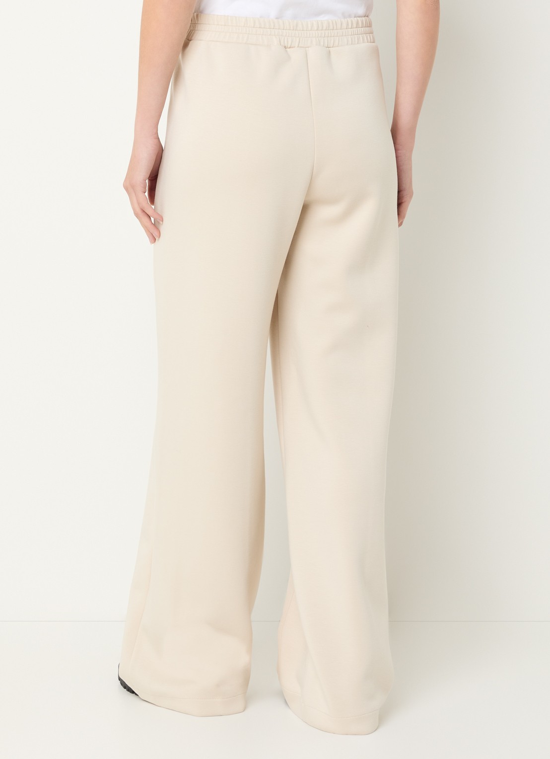 Pennyblack Attilia high waist wide fit broek met persplooi - achterkant geelgoud
