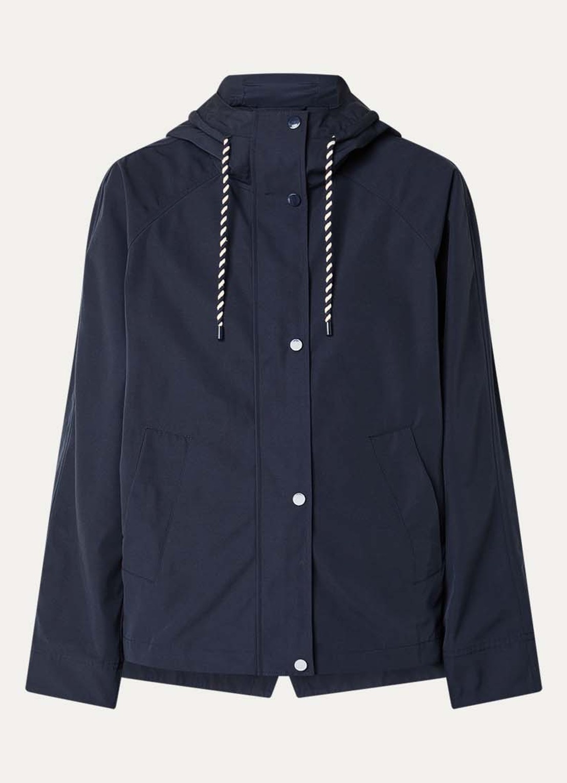 Pennyblack Balpino jack met capuchon en steekzakken - voorkant 2 donkerblauw