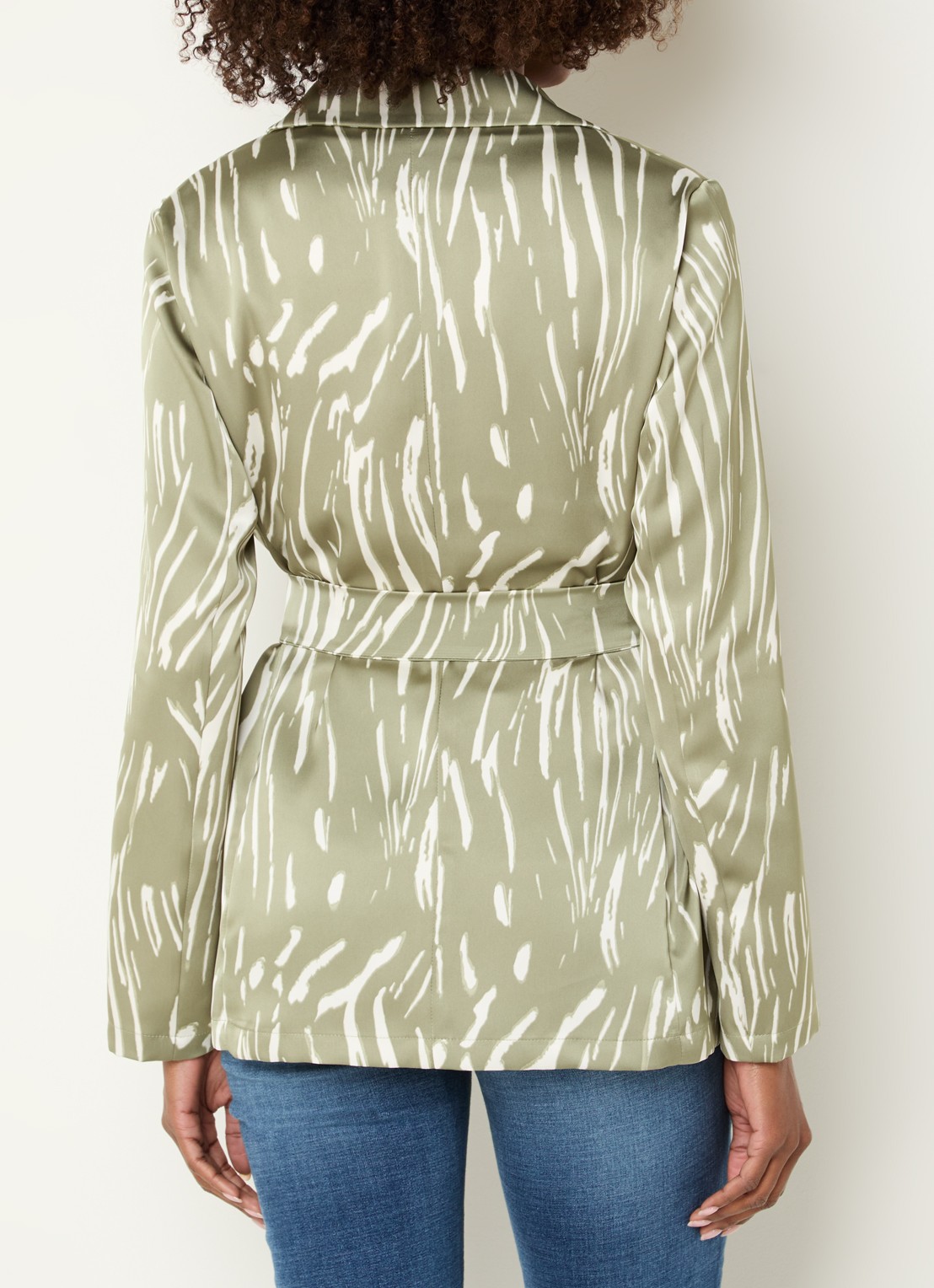 Pennyblack Blazer van satijn - achterkant groen