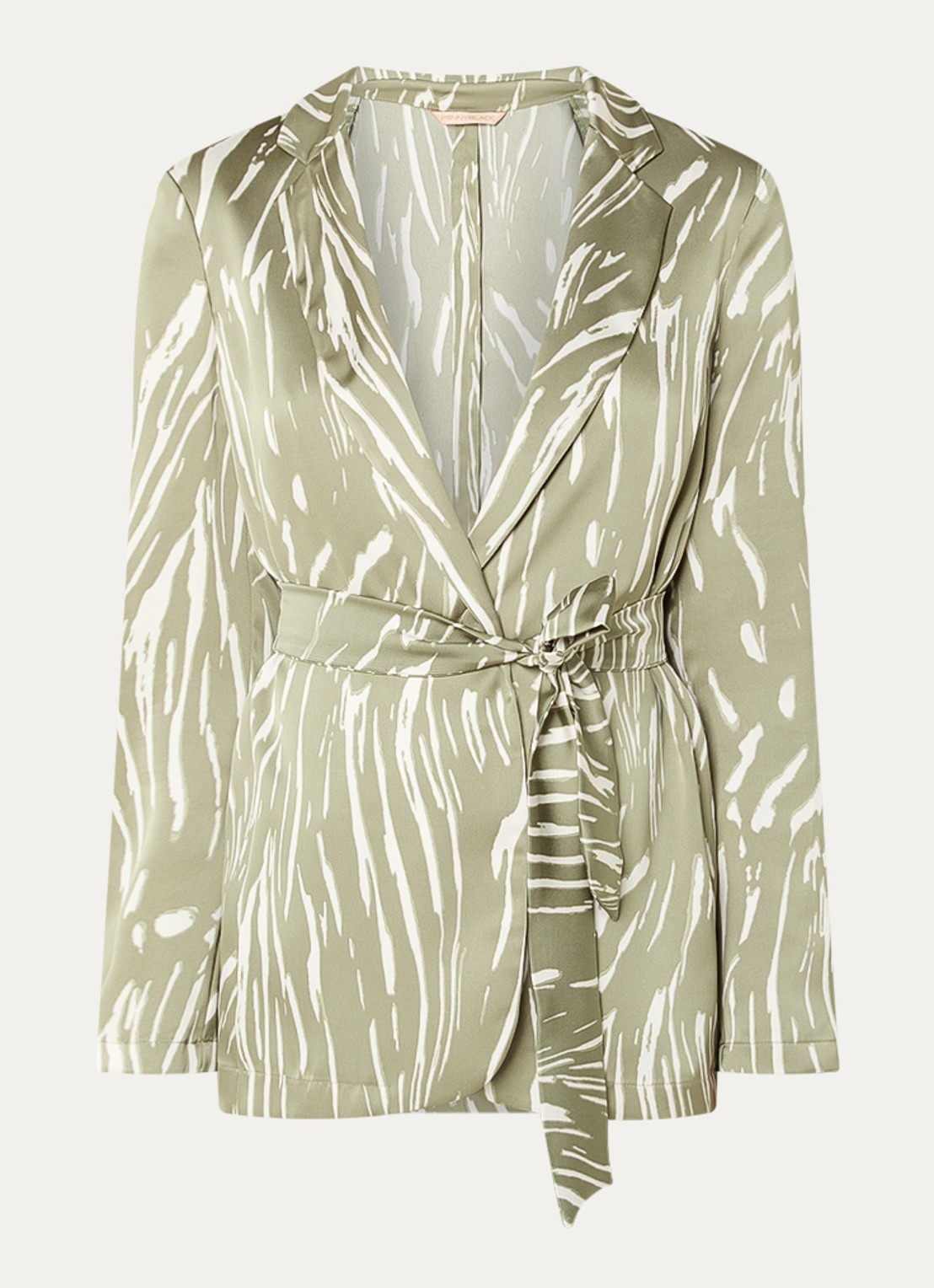 Pennyblack Blazer van satijn - voorkant 2 groen