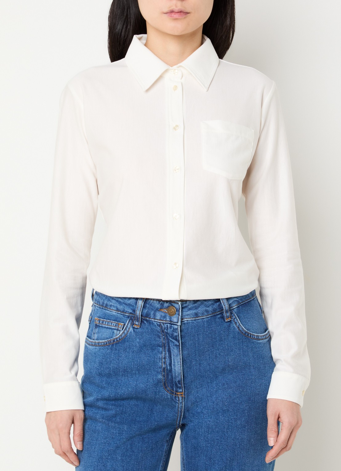 Pennyblack Blouse met borstzak - detail 2 wit