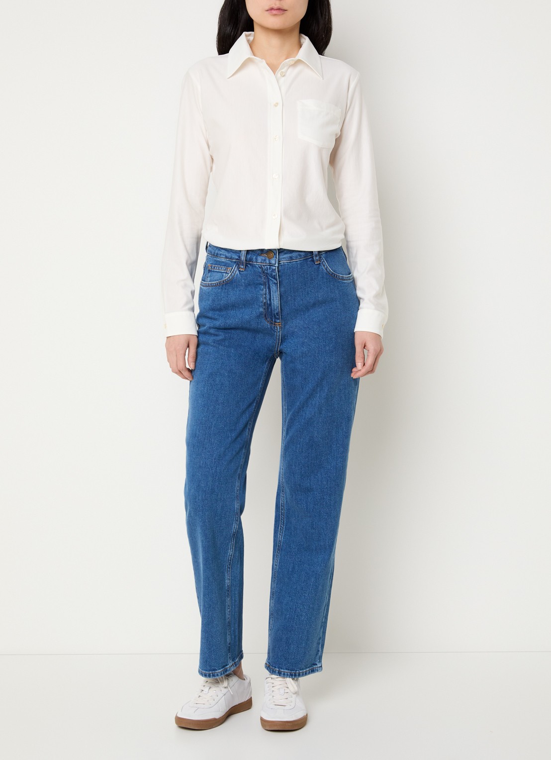 Pennyblack Blouse met borstzak - voorkant 4 wit