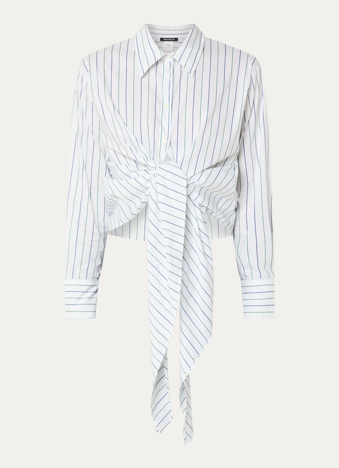 Pennyblack Blouse met streepprint - voorkant 2 wit