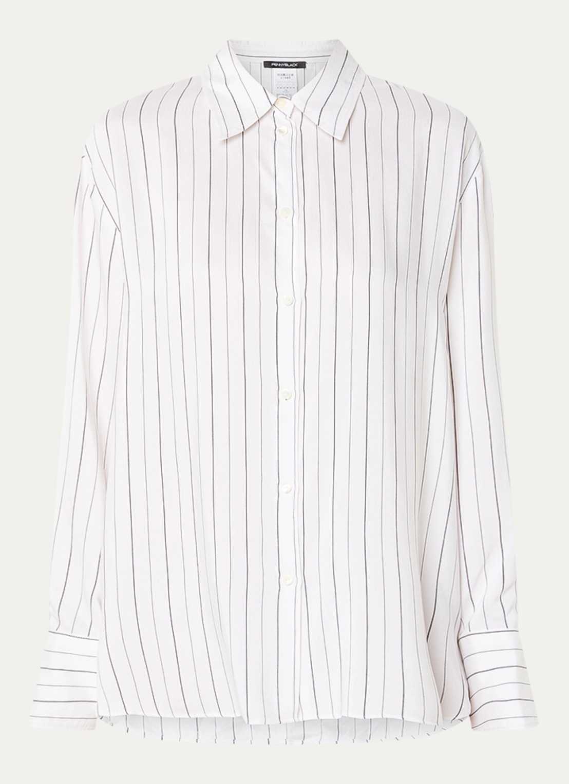 Pennyblack Blouse met streepprint - voorkant wit