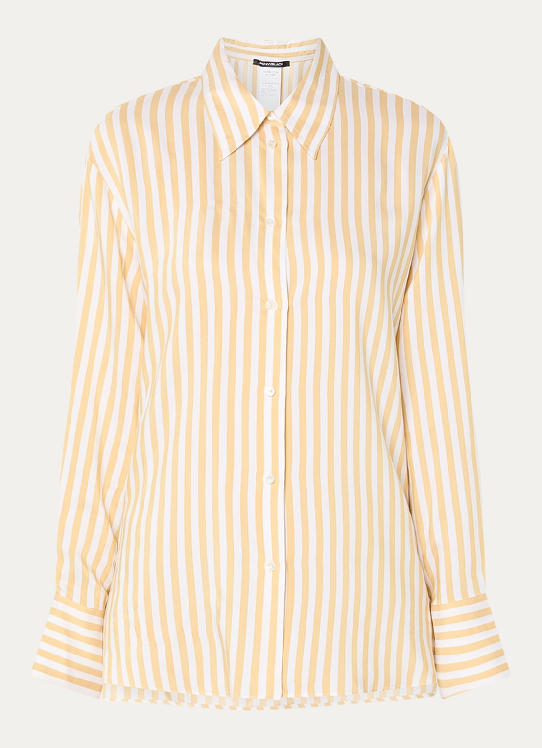 Pennyblack Blouse met streepprint - voorkant 2 geel