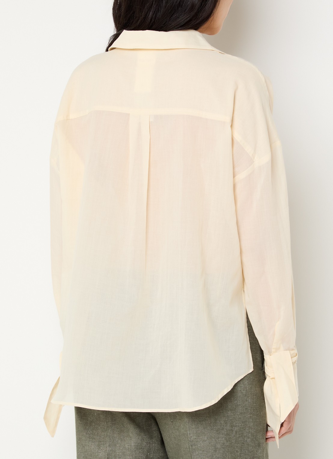 Pennyblack Blouse met V-hals - achterkant ivoor