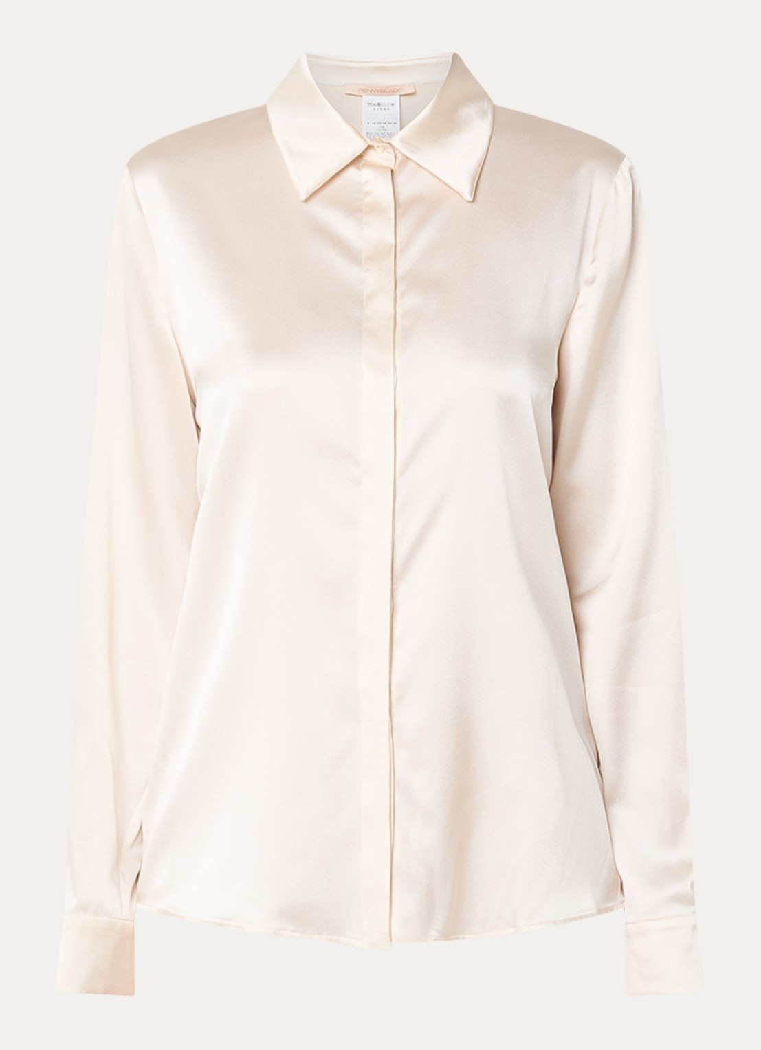 Pennyblack Blouse van satijn - voorkant ivoor
