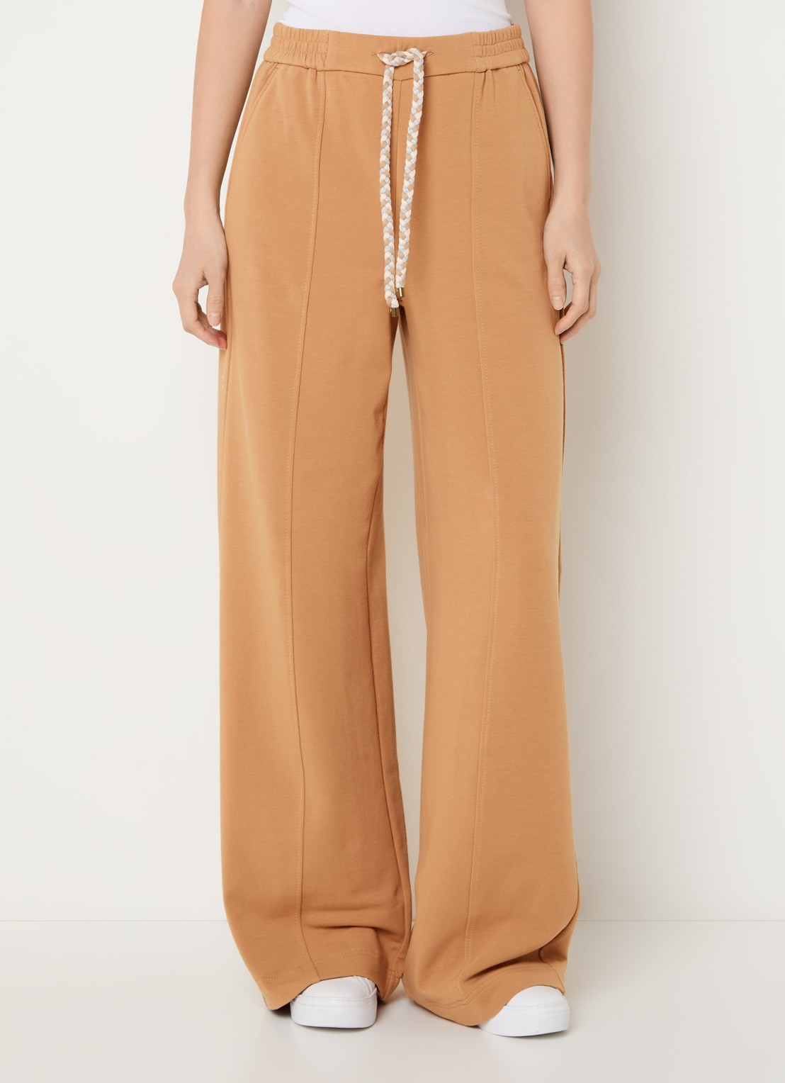 Pennyblack Coccole high waist loose fit joggingsbroek  - detail 2 camel