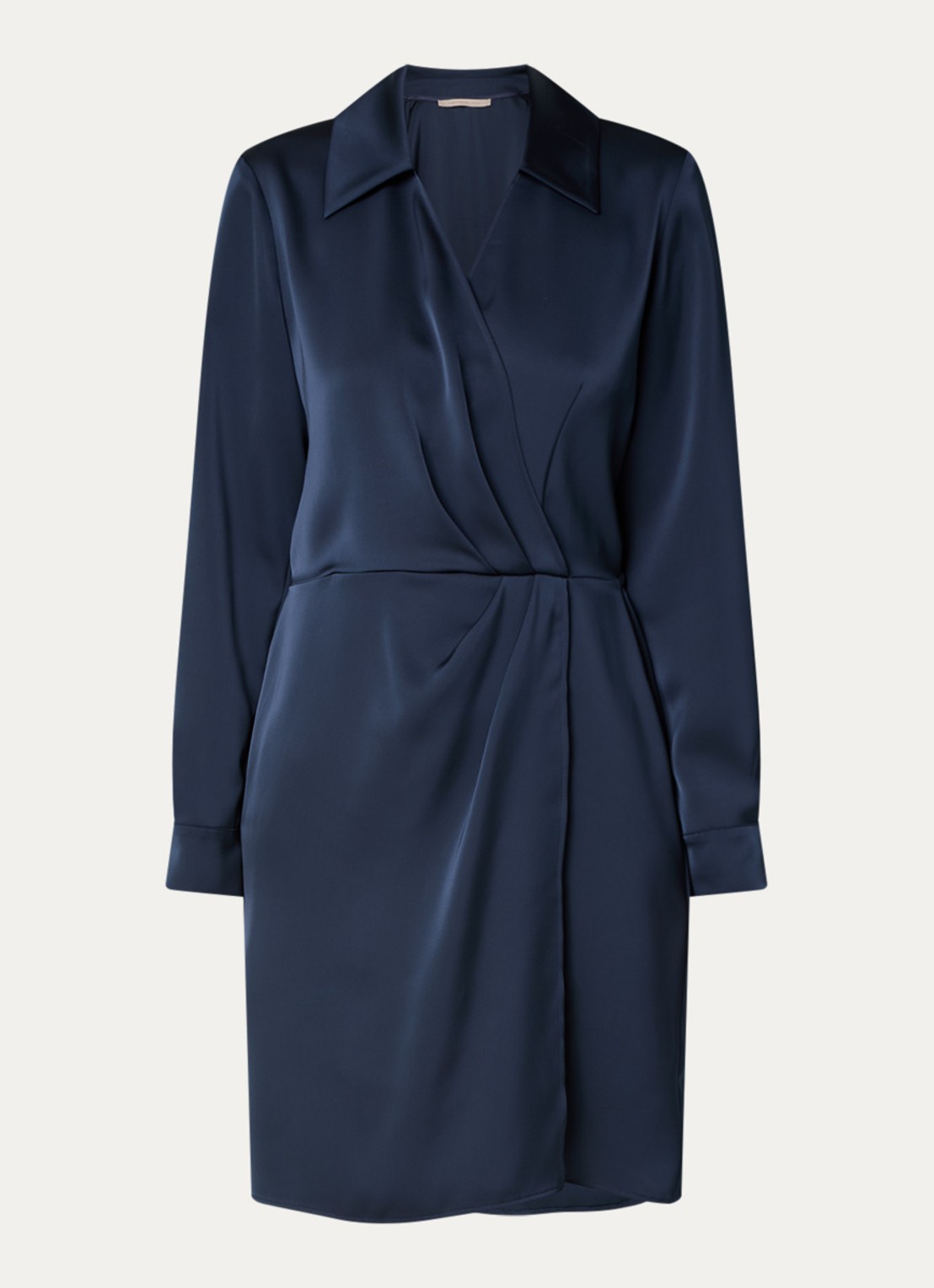 Pennyblack Doge mini tuniekjurk van satijn - voorkant 3 donkerblauw