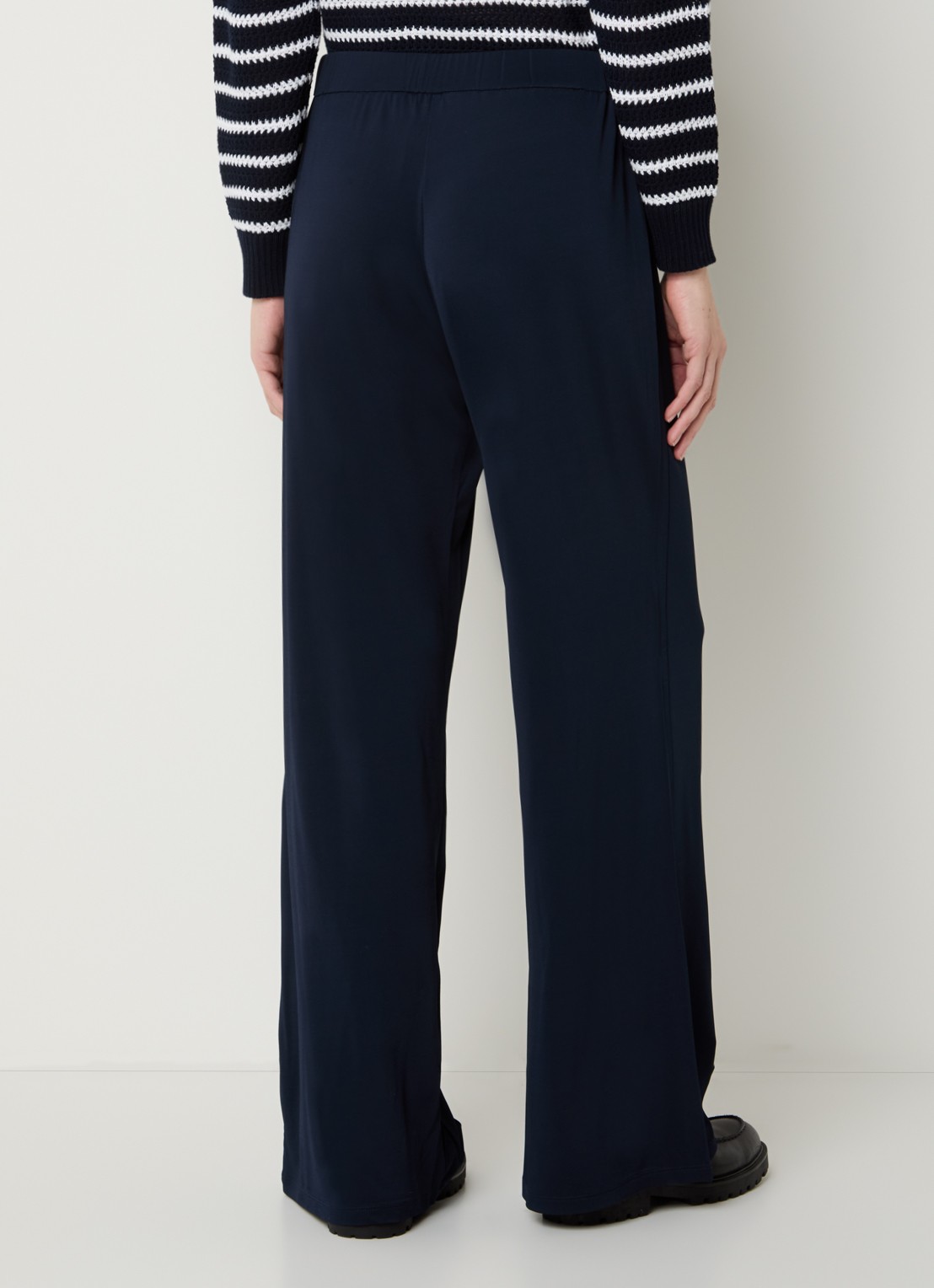 Pennyblack Gattini high waist loose fit pantalon - achterkant donkerblauw