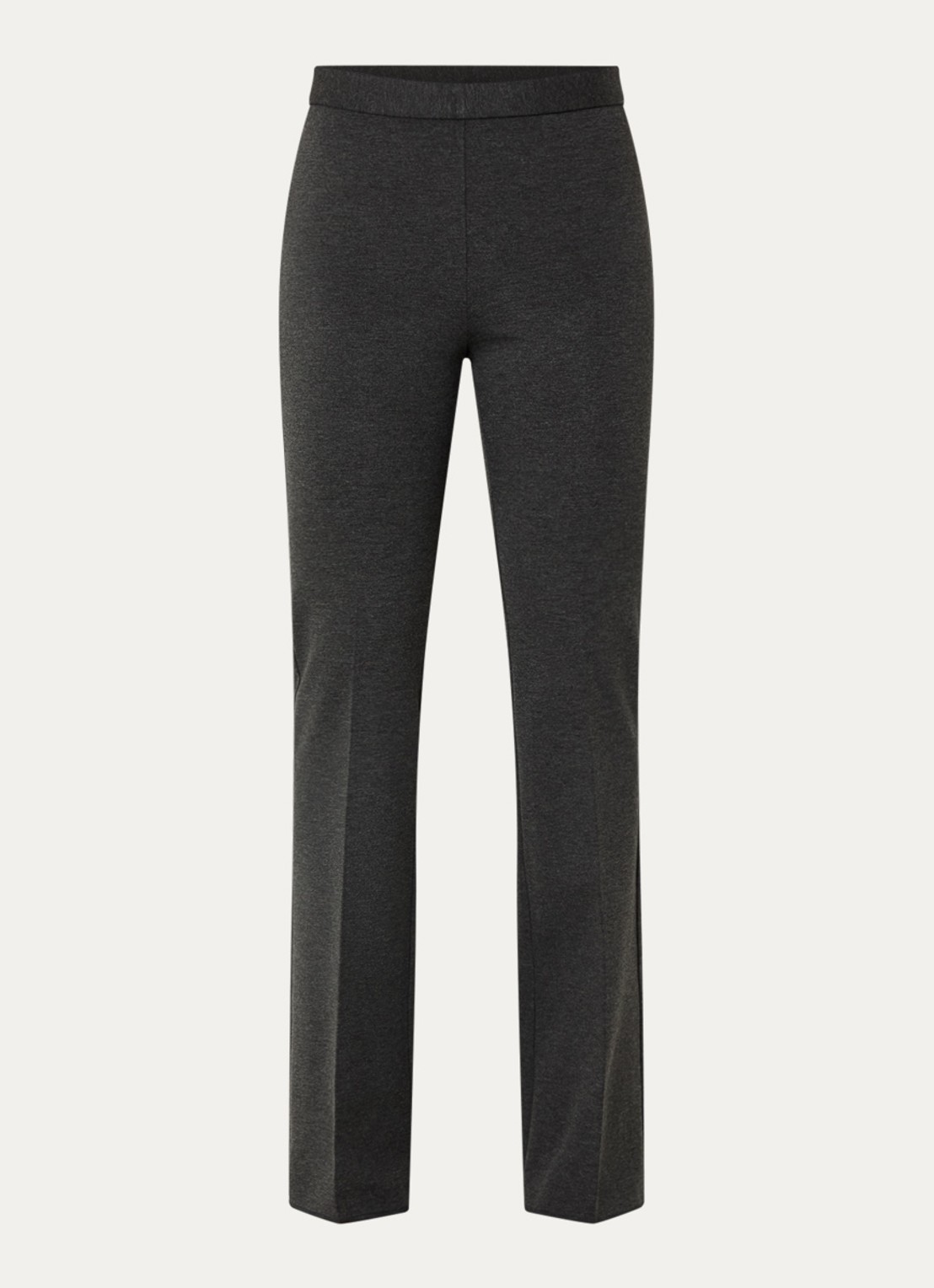 Pennyblack High waist flared fit joggingbroek met steekzakken - voorkant 2 donkergrijs