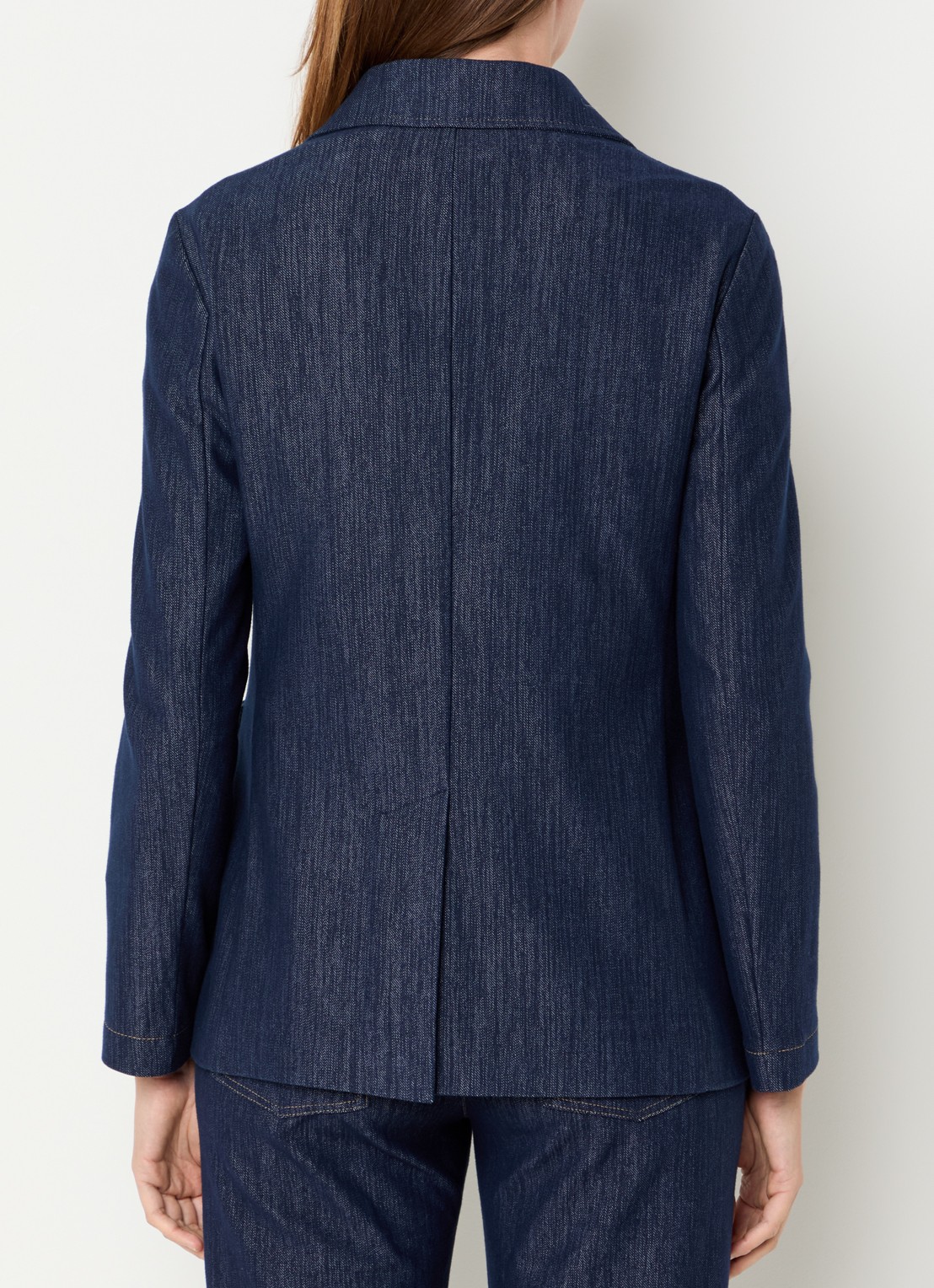 Pennyblack Iliade double-breasted blazer met opgestikte zakken - achterkant 2 donkerblauw