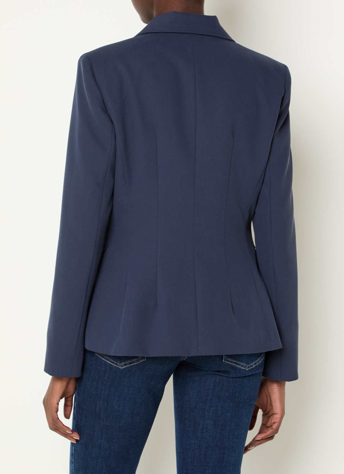 Pennyblack Labile blazer met klepzakken - achterkant donkerblauw