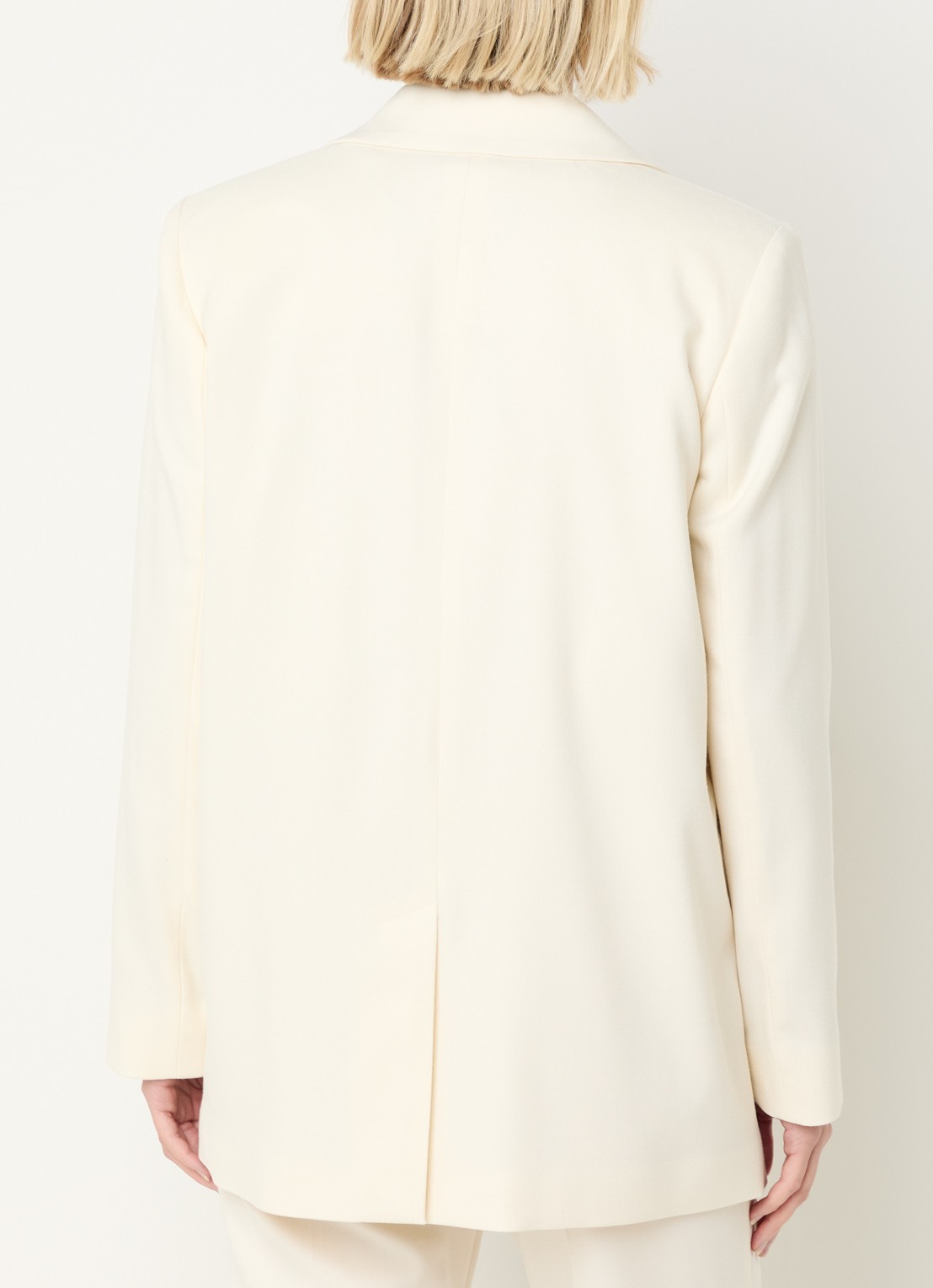 Pennyblack Raduno double-breasted blazer met klepzakken - achterkant gebroken wit