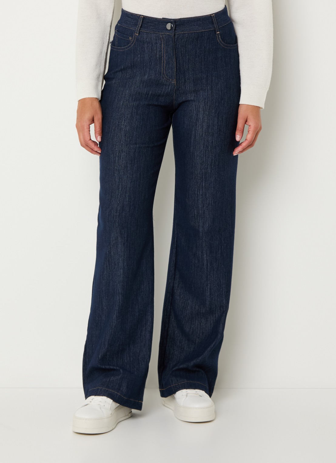 Pennyblack Ragtime high waist wide leg jeans met stretch - detail 2 indigo