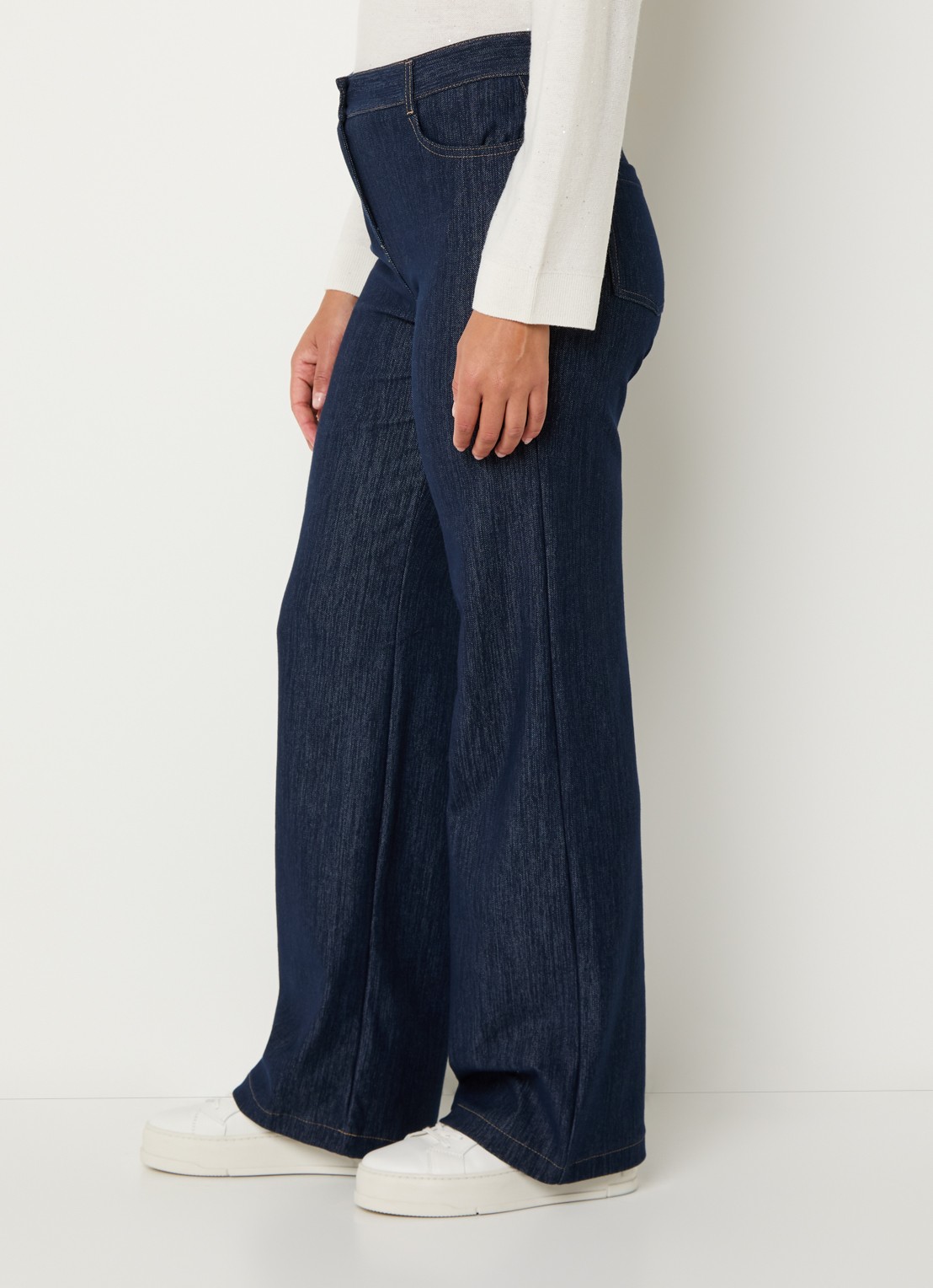 Pennyblack Ragtime high waist wide leg jeans met stretch - detail 3 indigo
