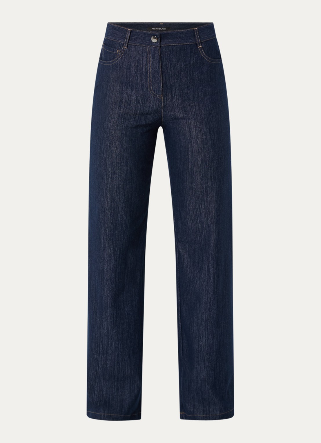 Pennyblack Ragtime high waist wide leg jeans met stretch - voorkant 4 indigo