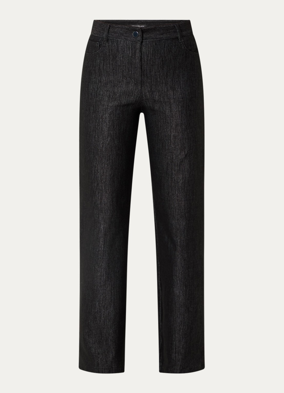 Pennyblack Ragtime high waist wide leg jeans met stretch - voorkant zwart