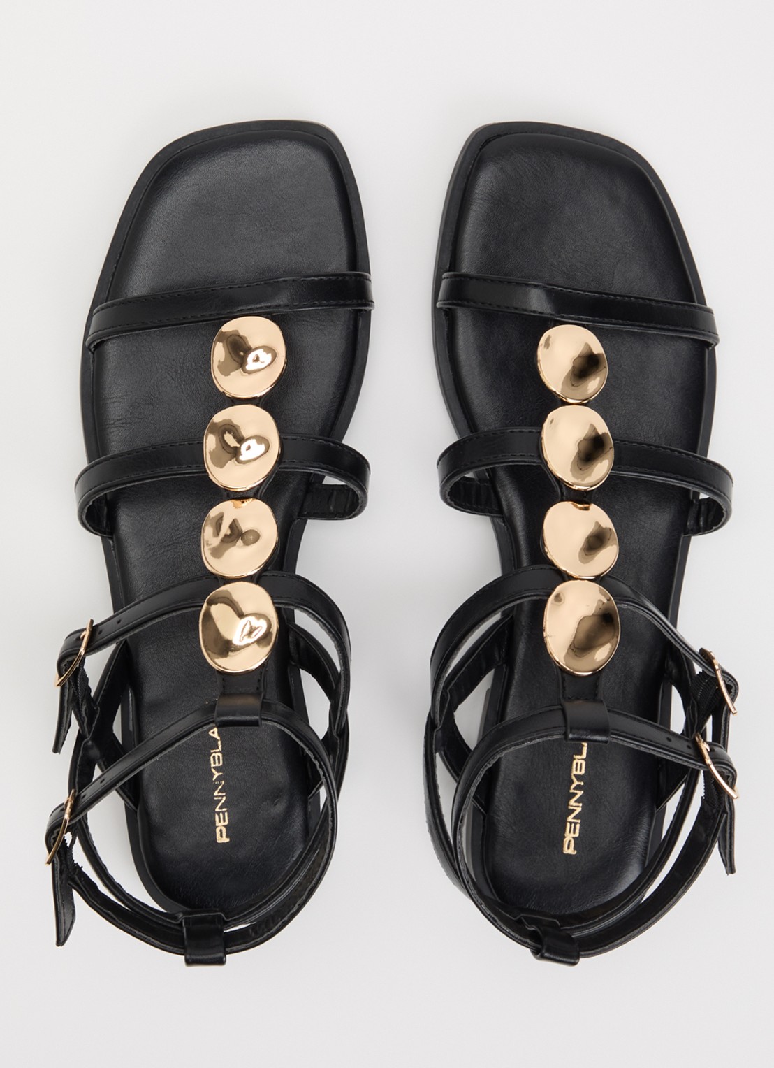 Pennyblack Sandaal met applicatie - detail 6 zwart
