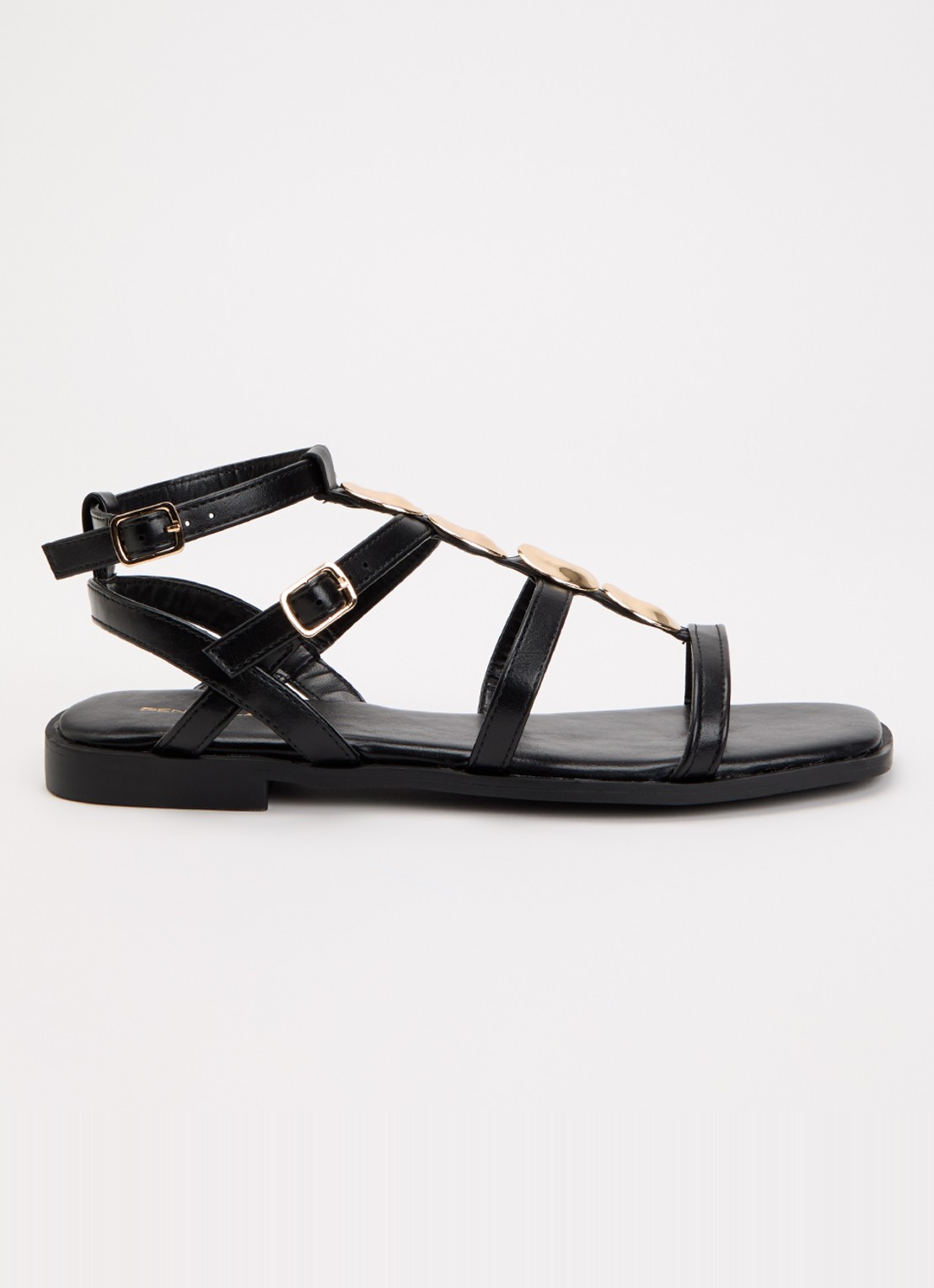 Pennyblack Sandaal met applicatie - voorkant 4 zwart