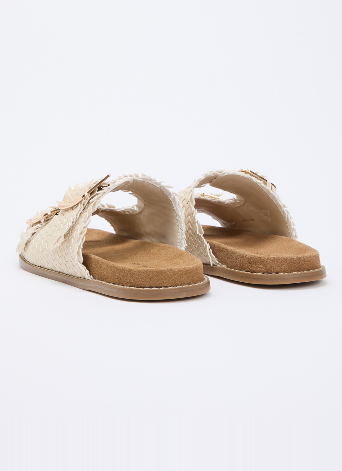 Pennyblack sandaal met gevlochten detail - achterkant 5 creme