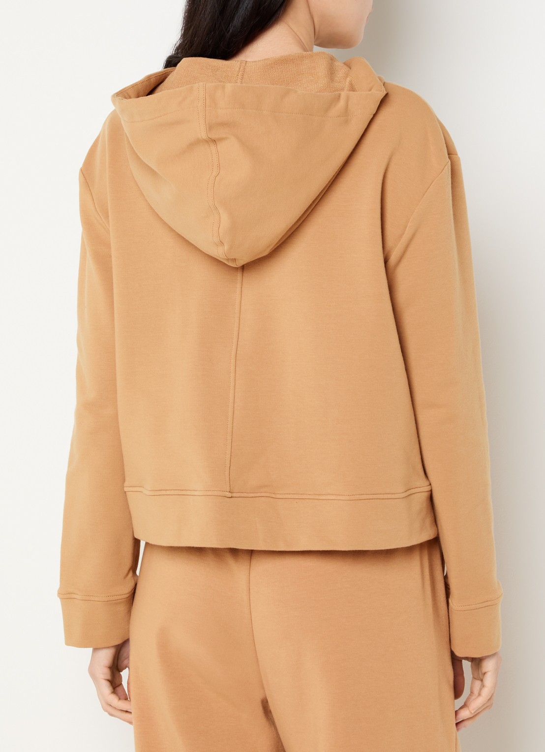 Pennyblack Sweatvest met capuchon - achterkant camel