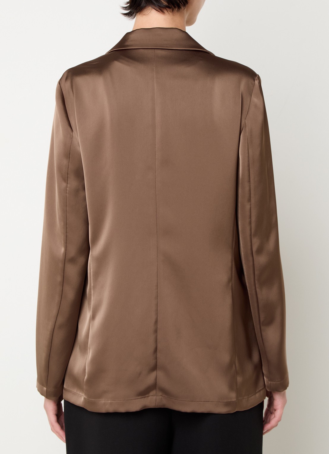 Pennyblack Tana blazer met paspelzakken - achterkant 4 bruin