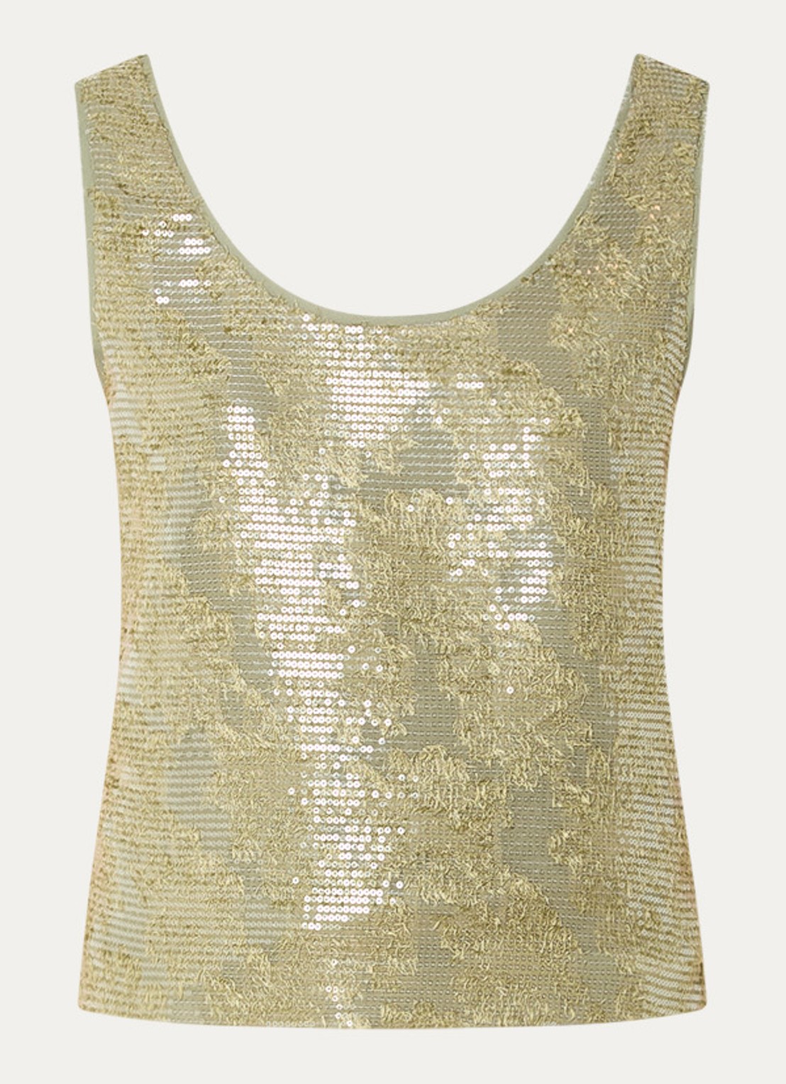 Pennyblack Top met pailletten - voorkant 2 lichtgroen