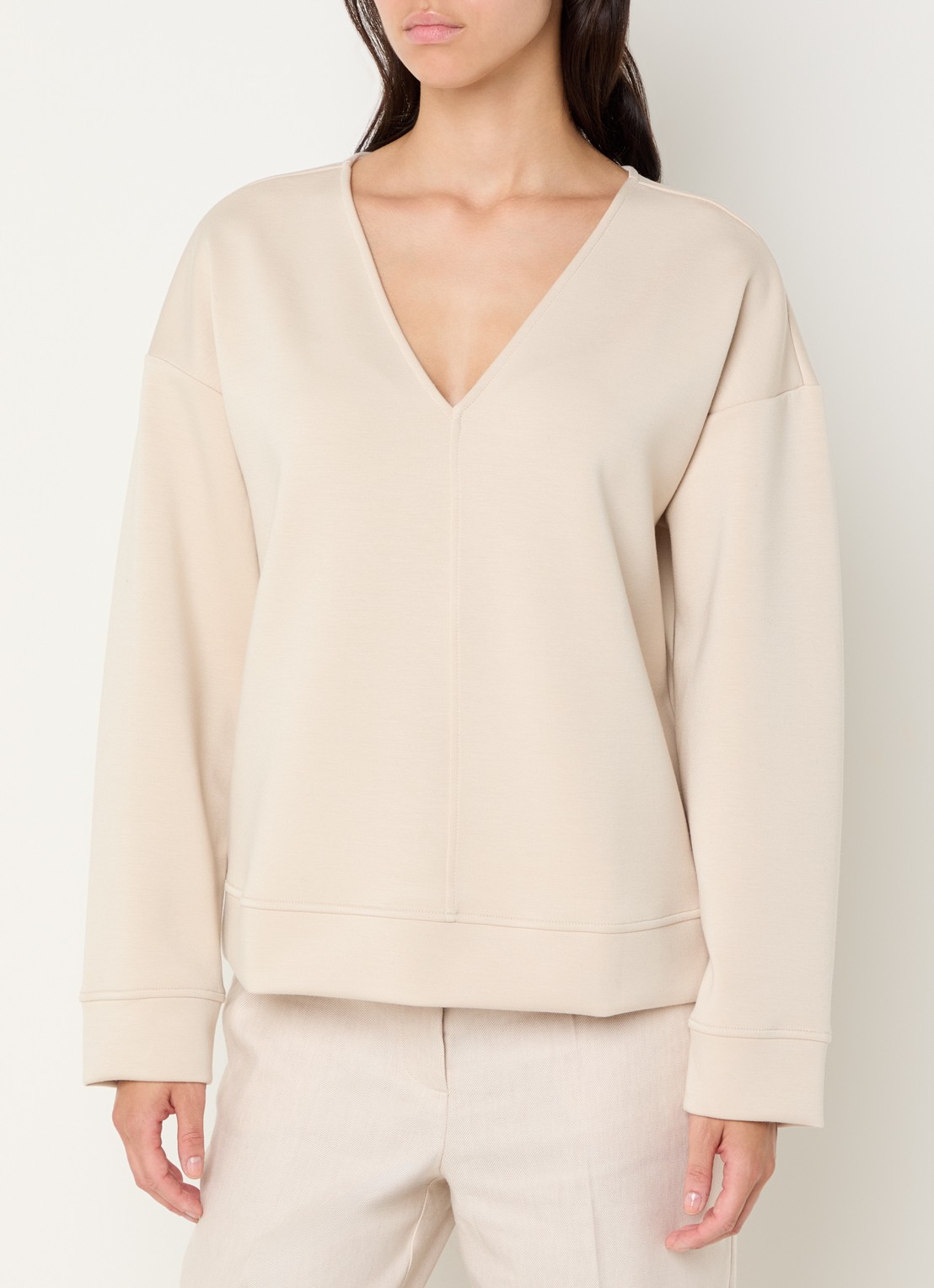 Pennyblack Top met V-hals - detail 4 beige