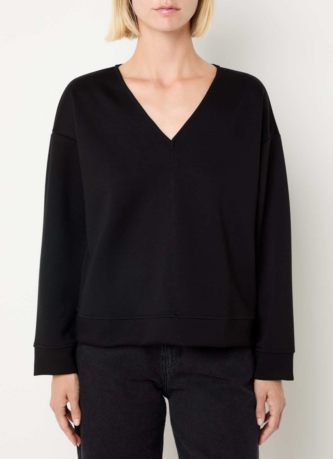 Pennyblack Top met V-hals - detail 2 zwart