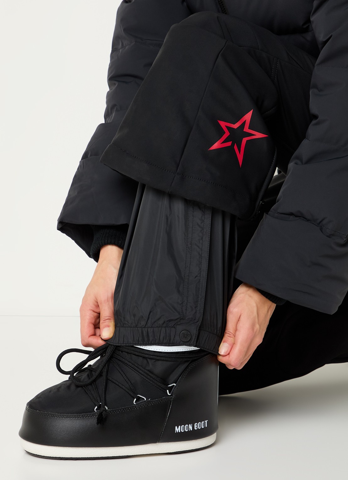 Perfect Moment Polar flared fit skipak met donsvulling en waterafstotende coating - detail 5 zwart