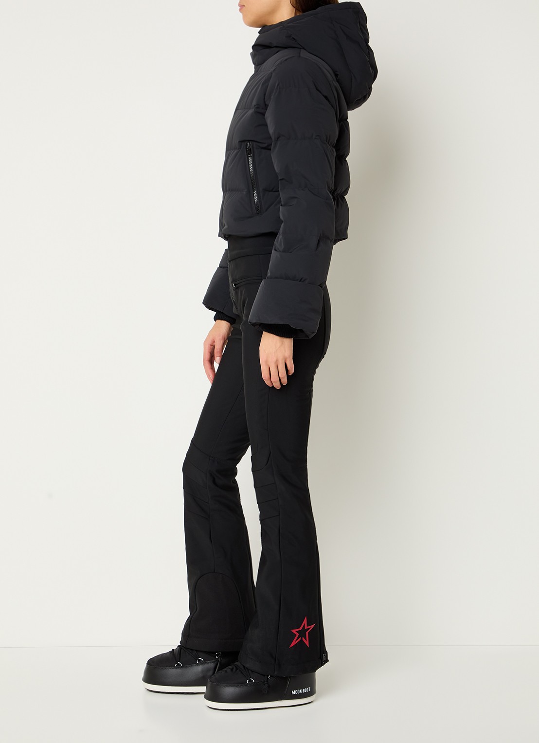 Perfect Moment Polar flared fit skipak met donsvulling en waterafstotende coating - voorkant 2 zwart