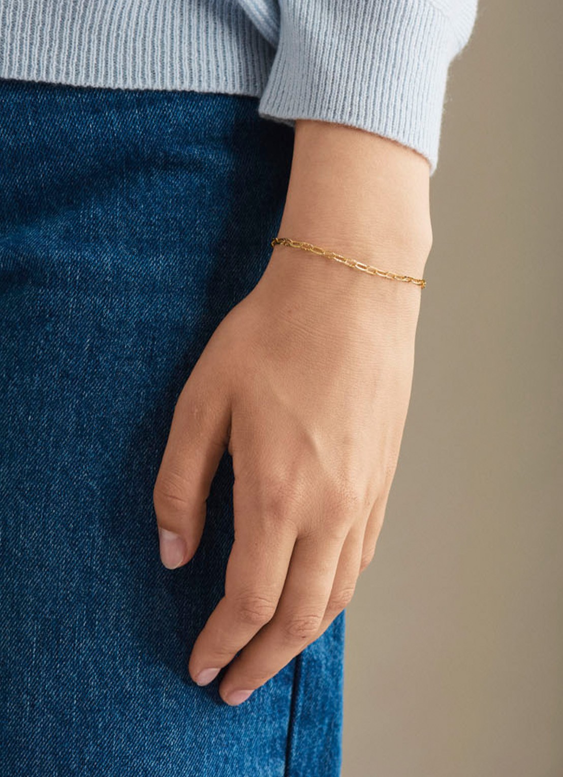 Pernille Corydon Alba schakelarmband verguld - voorkant 2 goud