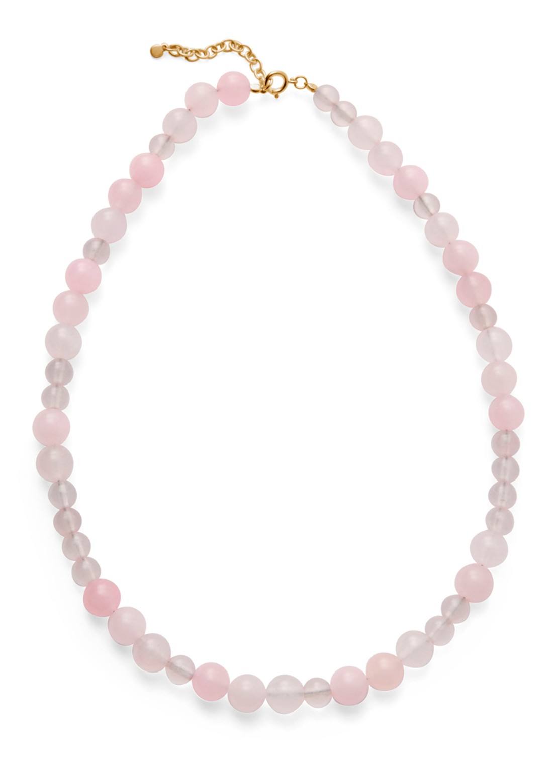 Pernille Corydon Blush kralenarmband verguld - voorkant roze