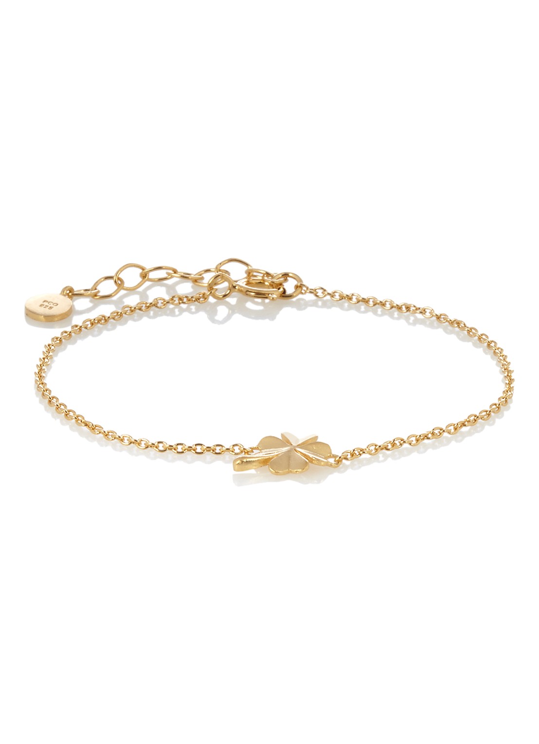 Pernille Corydon Clover armband verguld  - voorkant goud