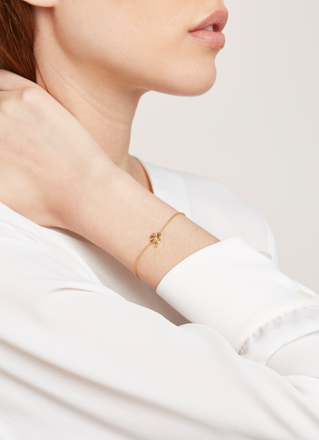 Pernille Corydon Clover armband verguld  - voorkant 2 goud