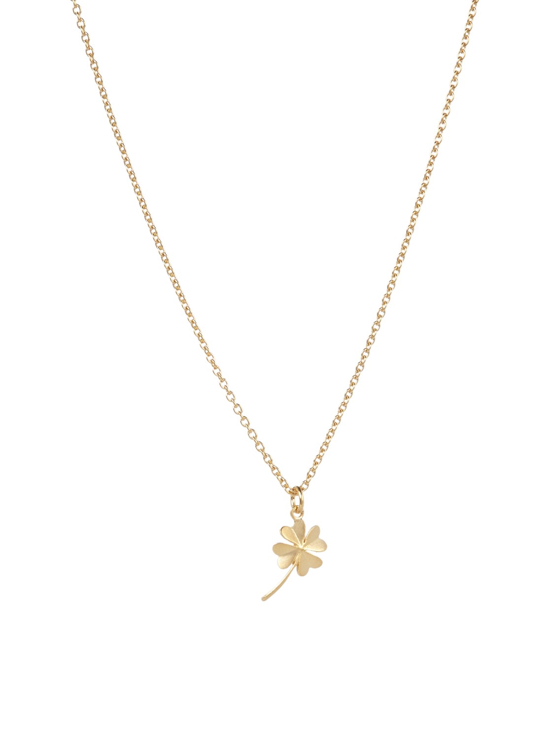 Pernille Corydon Clover schakelketting verguld - voorkant 2 goud