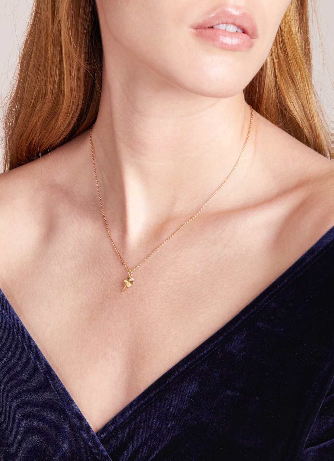 Pernille Corydon Clover schakelketting verguld - voorkant 3 goud