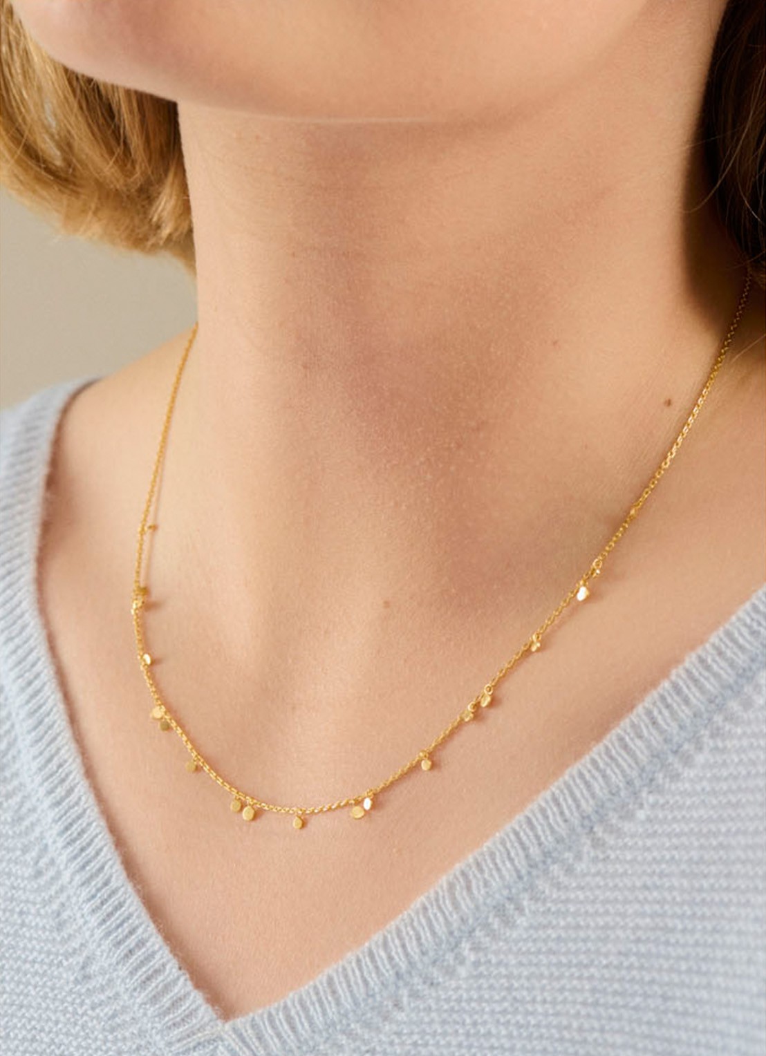 Pernille Corydon Glow ketting verguld - voorkant 2 goud