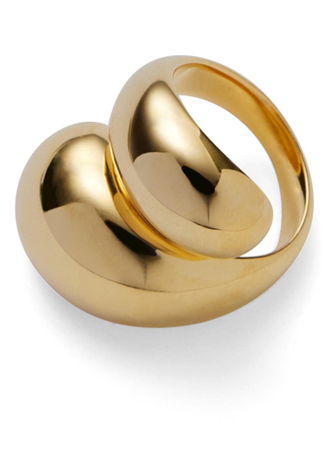 Pernille Corydon La Pausa ring - voorkant goud