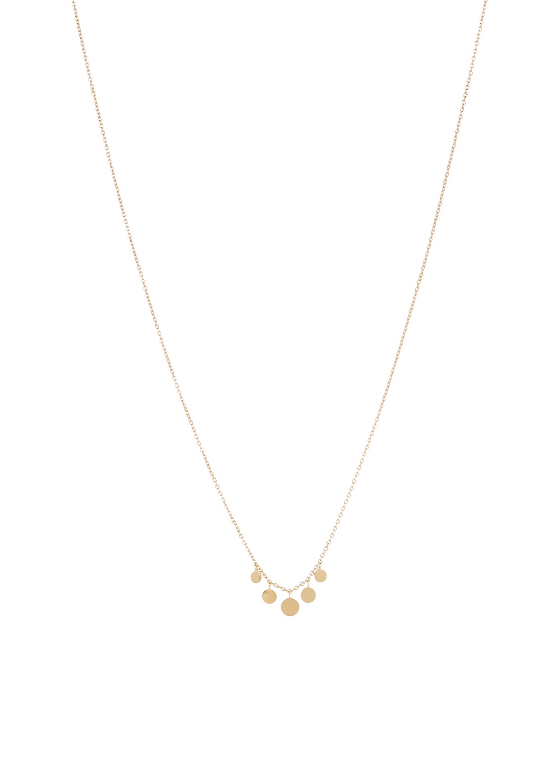 Pernille Corydon Mini Coin ketting verguld - voorkant goud