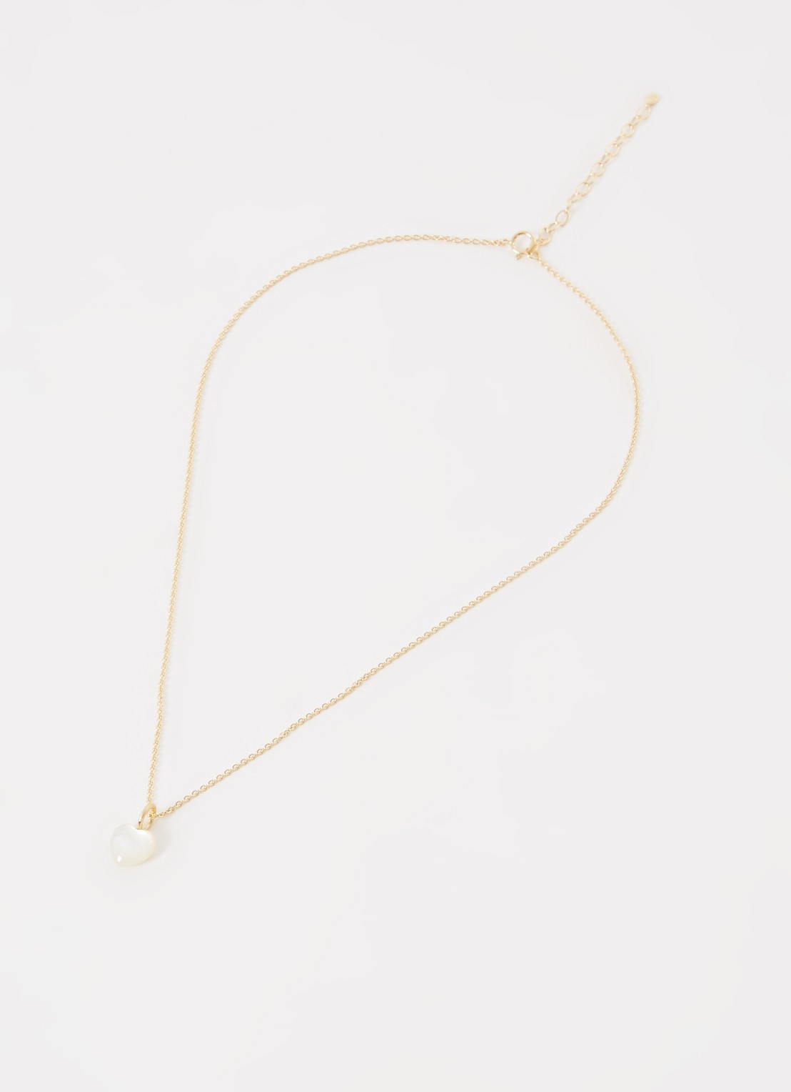 Pernille Corydon Ocean Heart ketting verguld - detail goud