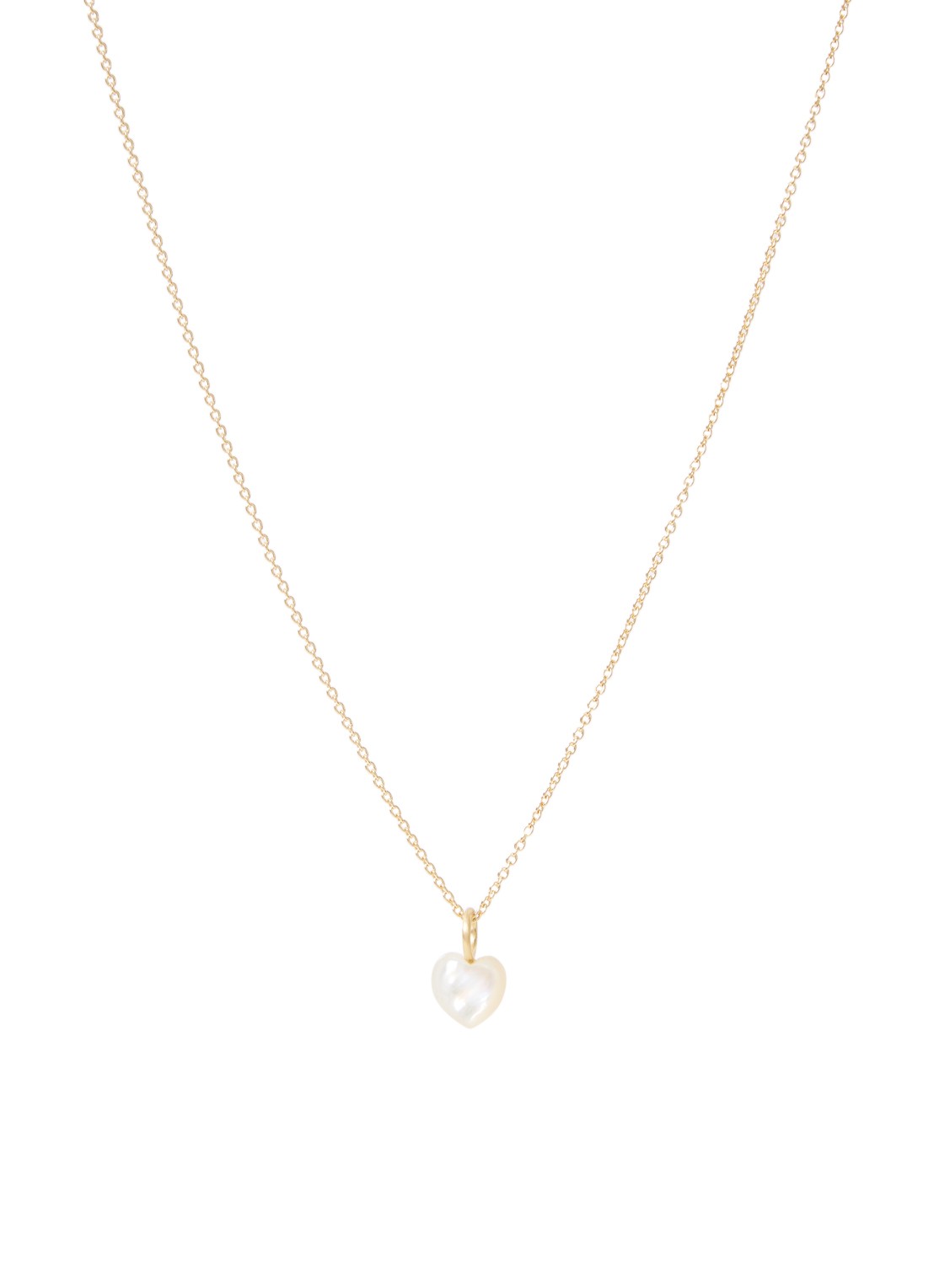 Pernille Corydon Ocean Heart ketting verguld - voorkant 4 goud