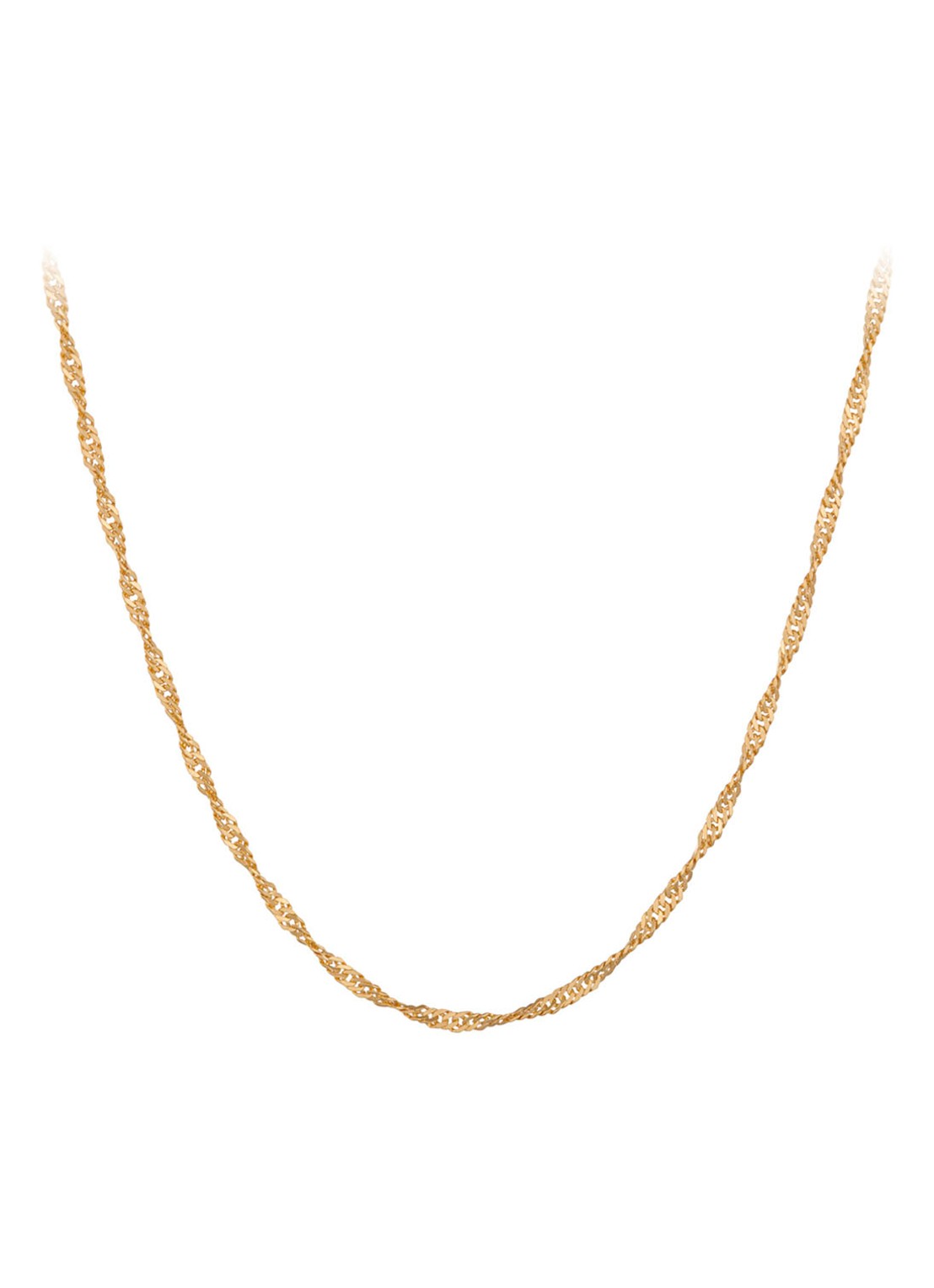 Pernille Corydon Singapore schakelketting verguld - voorkant 2 goud