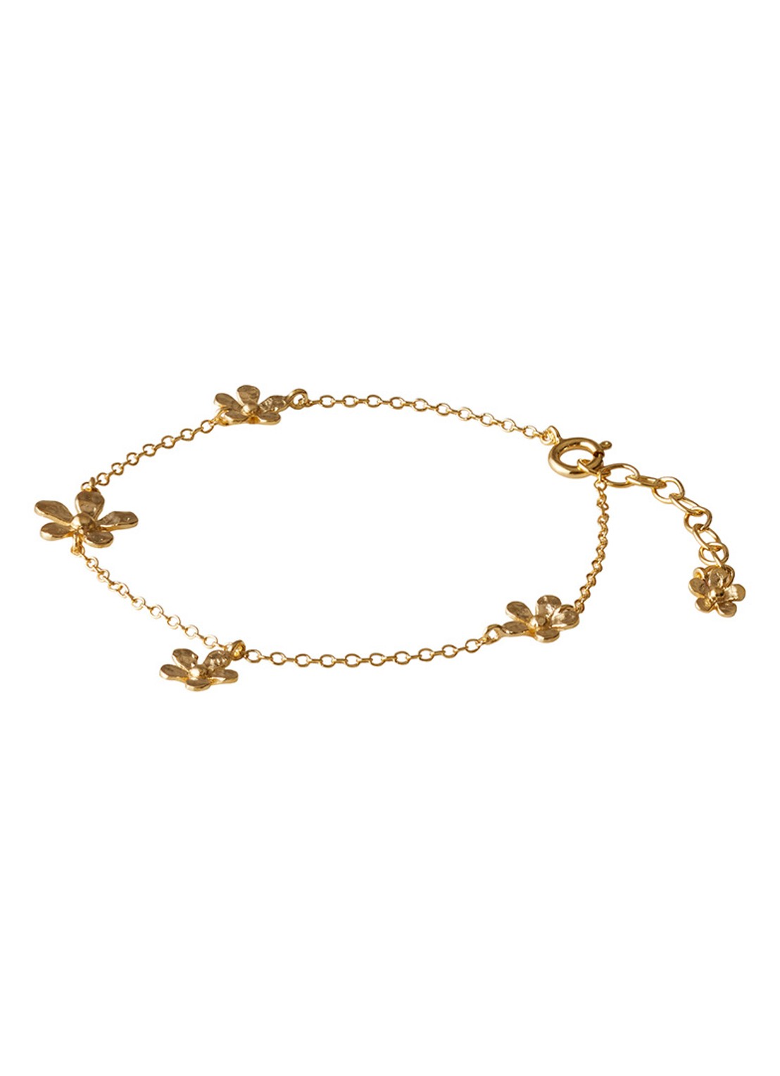 Pernille Corydon Wild Poppy armband verguld - voorkant goud